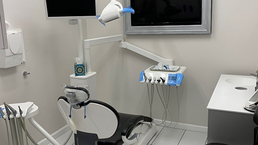 Pristine dental treatment room